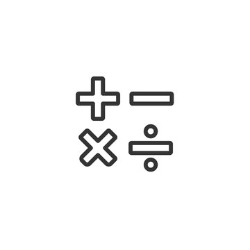 Math Icon, Math Icon Vector.