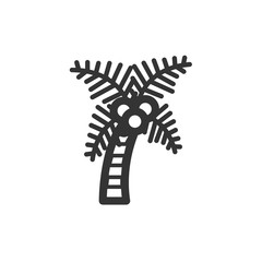 Palm/coconut tree icon isolated vector illustration