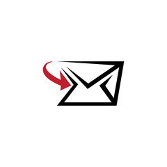 Envelope Email Icon Logo Template Illustration Design