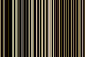 Golden lines on black background. Seamless stripes pattern. Abstract vector illustration for decoration, web design, concept