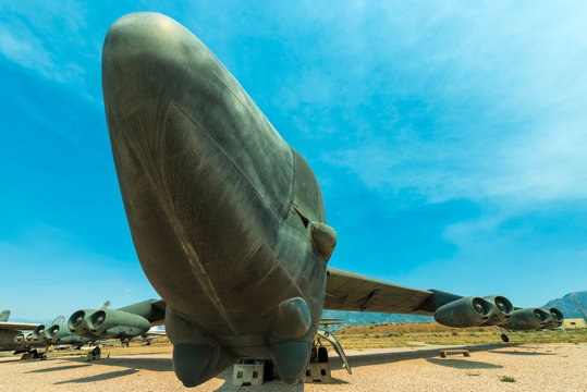 The Nose Of An Historic B52 Bomber Aircraft