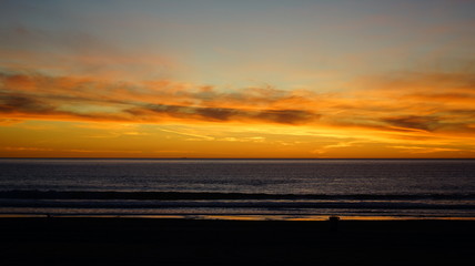 Santa Monica, Sonnenuntergang, Meer, Strand, Los Angeles