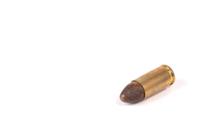 Very old bullet isolated © michaklootwijk