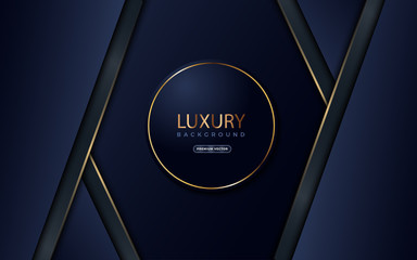 Luxury Abstract dark and gold background.