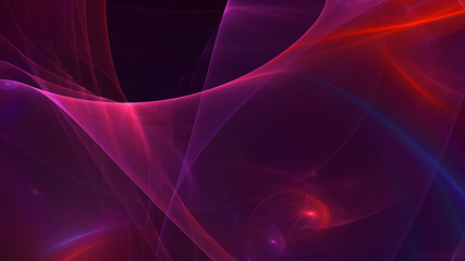 3D rendering abstract red fractal light background