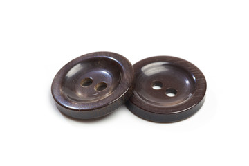 Buttons for clothes on white background using for concept of Button Day. - Image