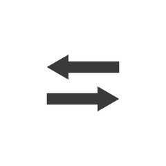 Arrow sign icon Vector Illustration design Logo