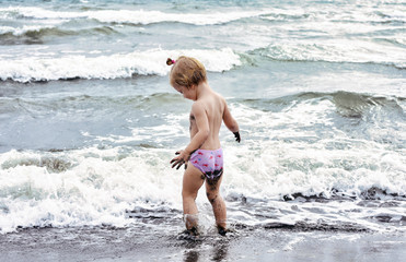 Cute Children on The Beach