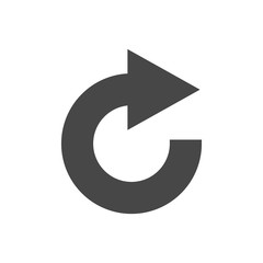 Rotation arrow icon vector symbol logo illustration EPS 10