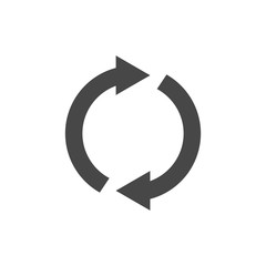 Rotation arrow icon vector symbol logo illustration EPS 10