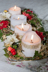 Décoration de Noël : les quatre bougies de l'Avent