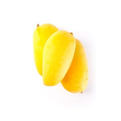 mangos or yellow mangos on a background new.