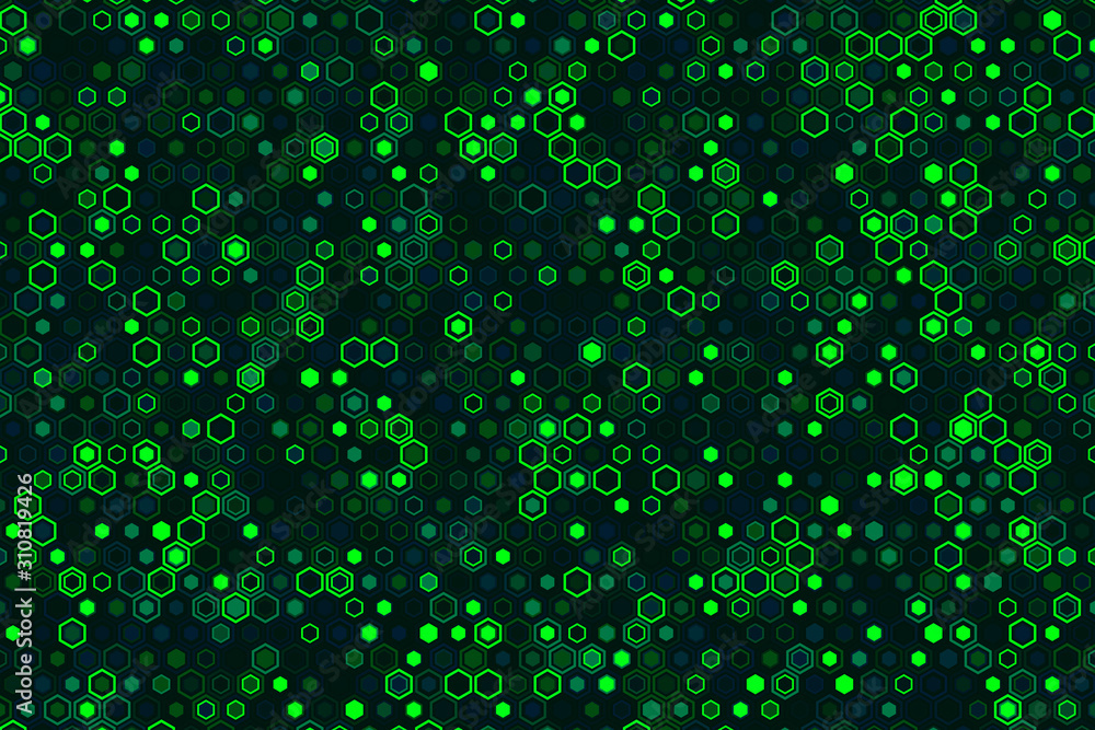 Aufkleber vector abstract geometric background consisting of hexagonal figures.technology illustration concept