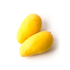 mangos or yellow mangos on a background new.