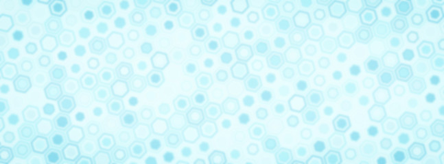 Technology illustration concept with blur effect. Abstract geometric background consisting of hexagonal figures.