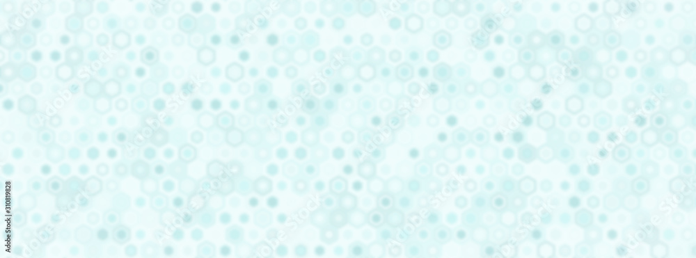 Poster technology illustration concept with blur effect. abstract geometric background consisting of hexago