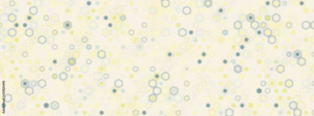 Poster technology illustration concept with blur effect. abstract geometric background consisting of hexago