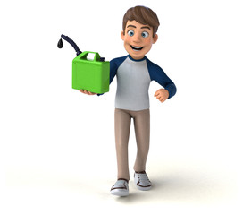 3D cartoon character fun teenager