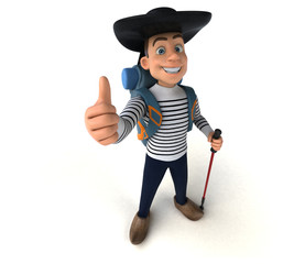 Fun 3d cartoon breton character
