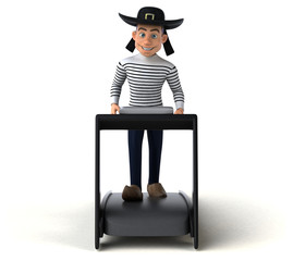 Fototapeta premium Fun 3d cartoon breton character