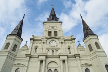 Fototapeta premium St. Louis Cathedral, new orleans church jackson square