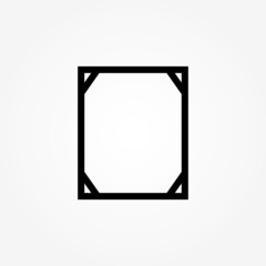 simple photo frame icon design