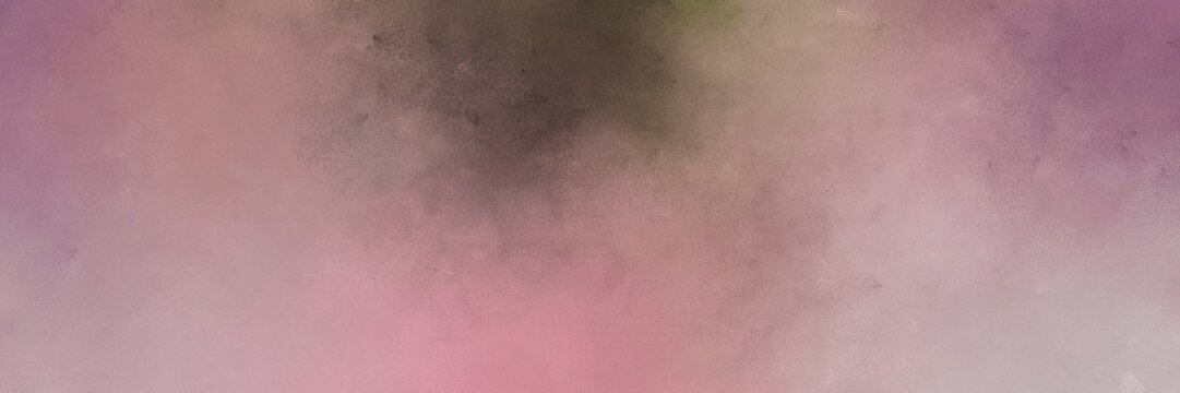 abstract painting background graphic with rosy brown, old mauve and pastel brown colors and space for text or image. can be used as horizontal background graphic