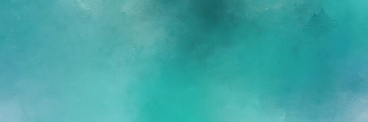 blue chill, medium aqua marine and sky blue colored vintage abstract painted background with space for text or image. can be used as header or banner