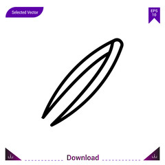 tweezers medical icon vector . Best modern, simple, isolated, application ,medical icons, logo, flat icon for website design or mobile applications, UI / UX design vector format