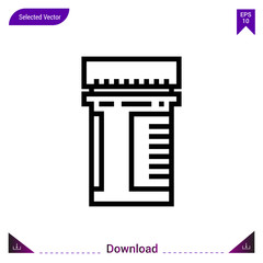 pill medical icon vector . Best modern, simple, isolated, application ,medical icons, logo, flat icon for website design or mobile applications, UI / UX design vector format