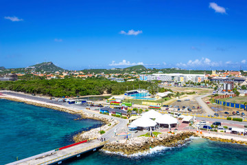 Fototapeta na wymiar The Caribbean. The Island Of Curacao. Curacao is a tropical Paradise in the Antilles in the Caribbean sea