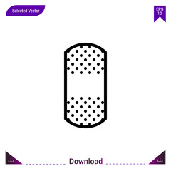 band-aid icon vector . Best modern, simple, isolated, application ,medical icons, logo, flat icon for website design or mobile applications, UI / UX design vector format