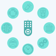 Remote control vector icon sign symbol