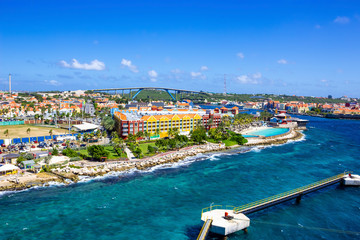 The Caribbean. The Island Of Curacao. Curacao is a tropical Paradise in the Antilles in the Caribbean sea - obrazy, fototapety, plakaty