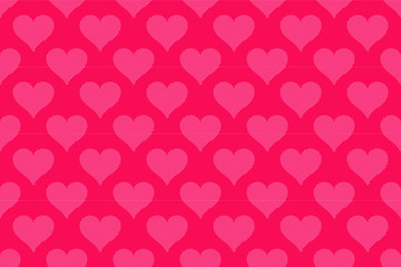 Vector seamless pattern illustration design on the theme of Valentines Day on February 14th. For printing on paper, wallpaper, covers, textiles, fabrics, for decoration, decoupage, and other.