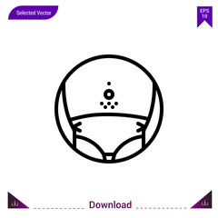 fat icon vector . Best modern, simple, isolated, application ,medical icons, logo, flat icon for website design or mobile applications, UI / UX design vector format