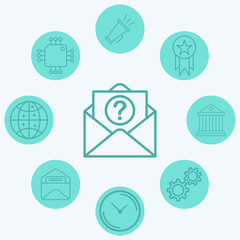 Request vector icon sign symbol