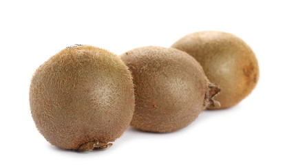 Kiwi fruits pile isolated on white background