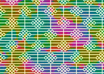 abstract ethnic geometric pattern design