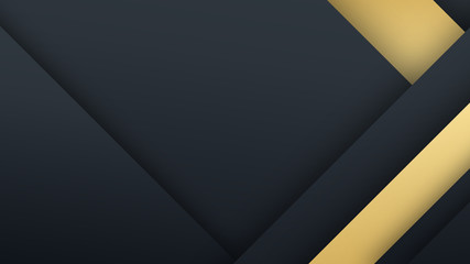 Gold black abstract background. Presentation design for corporate, business, and institution