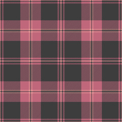 Pink and gray tartan plaid. Stylish textile pattern.