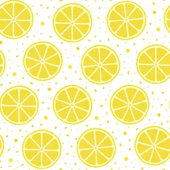 Door stickers Lemons Fresh lemons background, hand drawn.