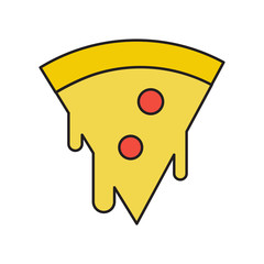 Pizza Icon Vector Simple Design
