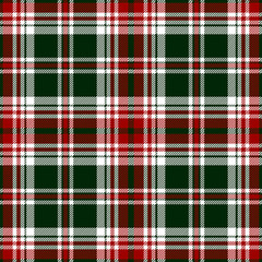 Christmas festive tartan plaid. Decorative textile pattern.