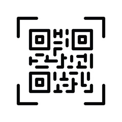 finance banking and money related scan tag vector in editable stroke