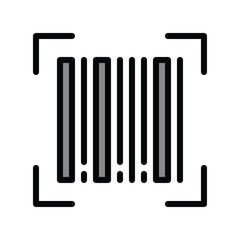 finance banking and money related scan tag vector in editable stroke