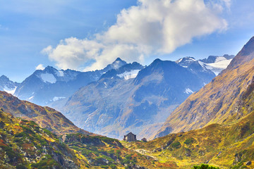 Fototapeta premium Beautiful mountain panorama in the 