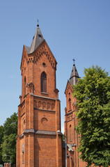 Fototapeta na wymiar Church of Assumption of Blessed Virgin Mary in Ostrow Mazowiecka. Poland