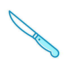 paring knife - kitchen utensils icon vector design template