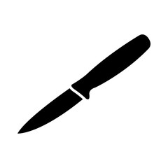 paring knife - kitchen utensils icon vector design template